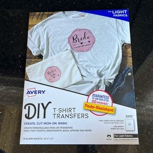 T-shirt Transfers Iron On Create Templates Designs Craft New Avery